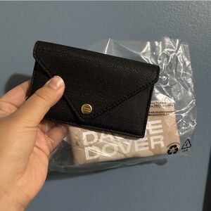 Dagne Dover Black Envelope Card Holder
